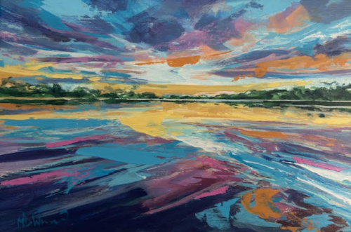 Mark Warner. Coloured Reflection, Ellesmere
