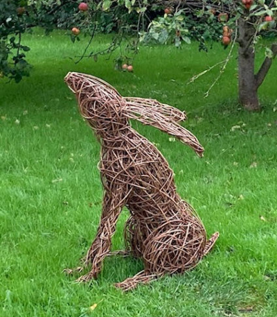 Weaving a Willow Hare Sculpture by Emma Baker. Sat 25th July. 10am to 4pm. £80