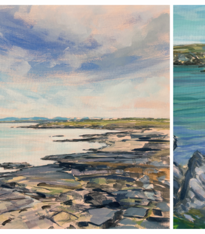 'Seascape with rocks and sand' in Acrylics with Mark Warner. Sat 31st October 2026